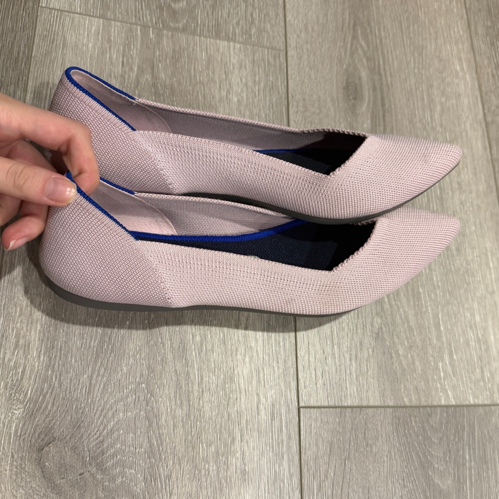 Rothy's The Point shoe in light pink - Picture 8 of 11